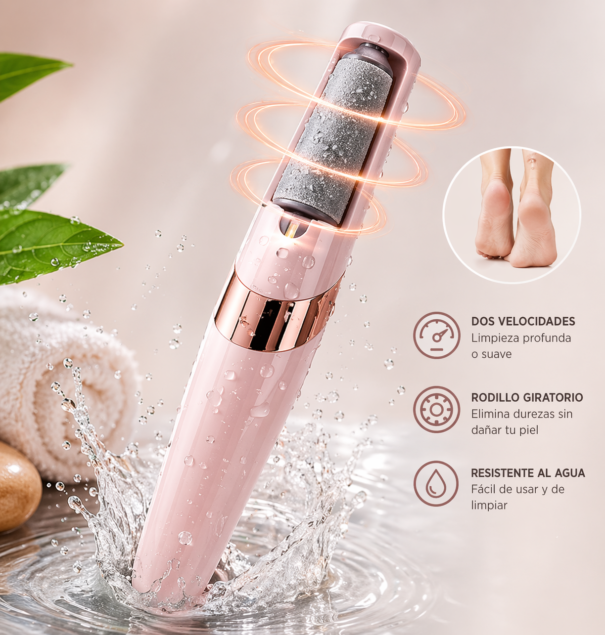Elimina callos sin dolor y luce pies suaves desde el primer uso